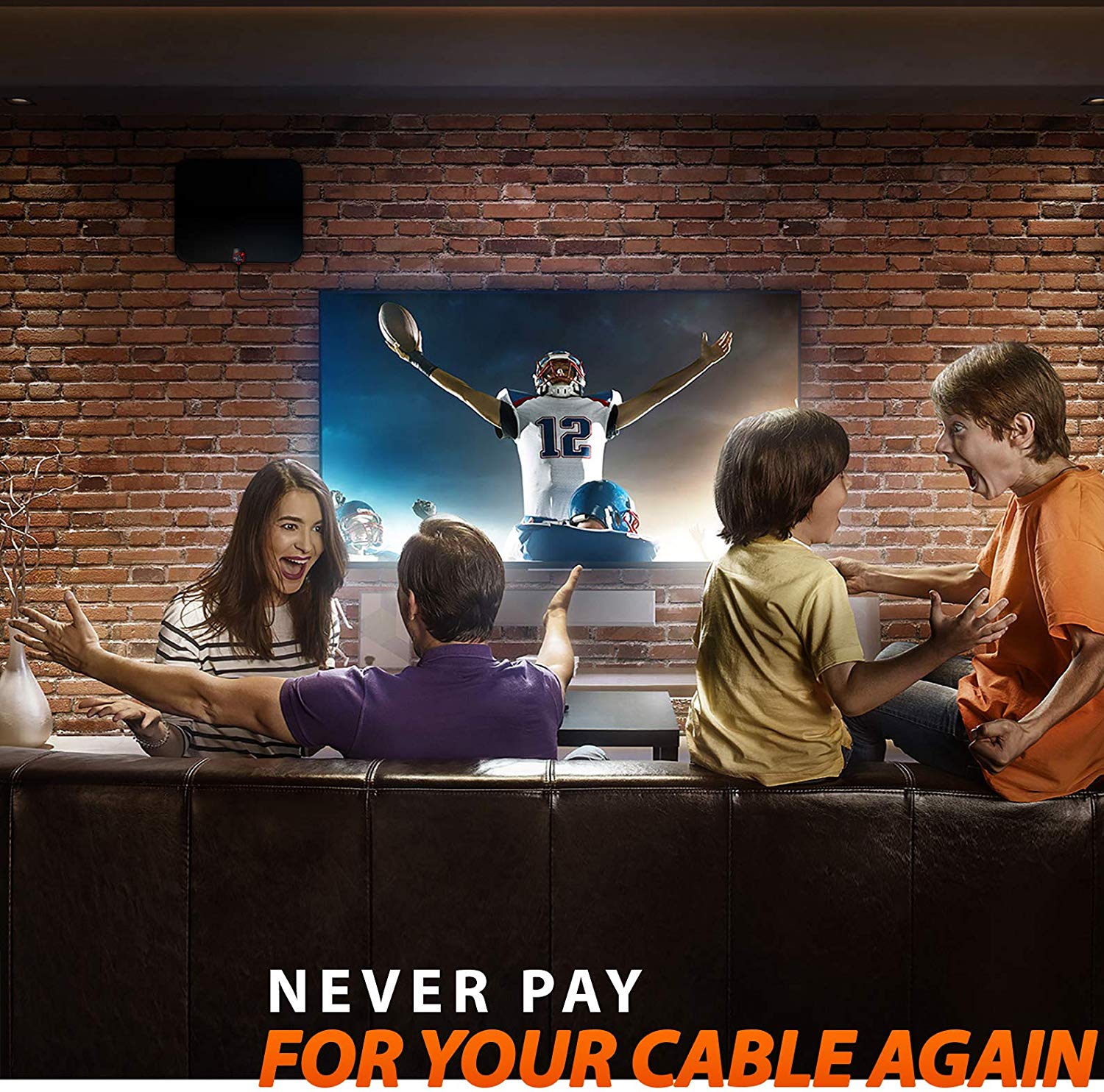 Cordless Magic™ - Indoor Antenna - 360 Mile Range